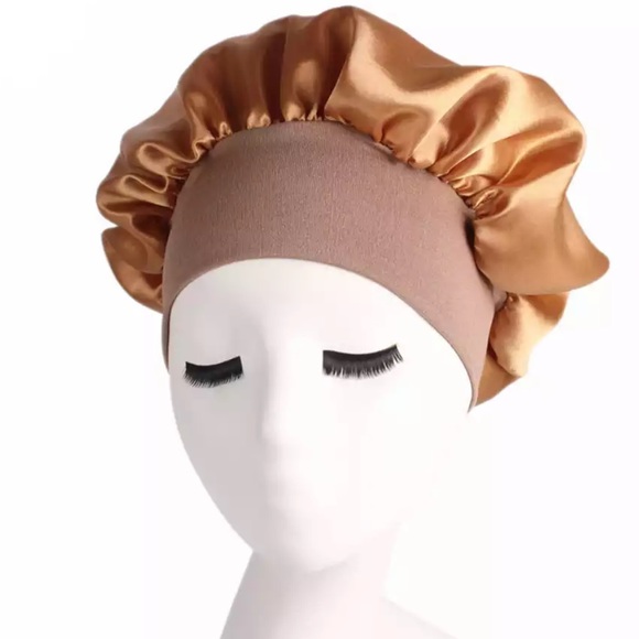 Accessories - Gold Silk Bonnet (great stretch)